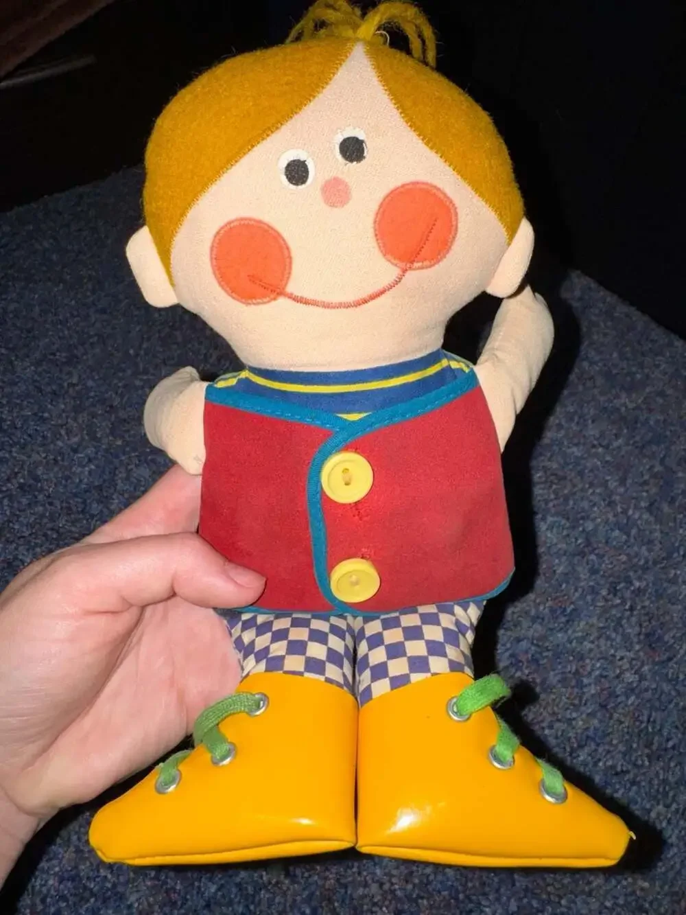 Vintage 1970 Playskool Dapper Dan Teaching Doll